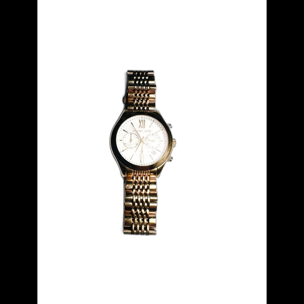 Michael Kors Oversized Aspyn Gold-Tone Watch Modern Mob Wife Old Money Design - Picture 2 of 6